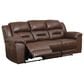 Ashley Stoneland Reclining Sofa in Chocolate, , large