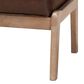 Baxton Studio Sigrid Upholstered Ottoman in Dark Brown, , large