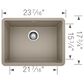 Blanco Precis 24" Single Bowl Kitchen Sink in Truffle, , large