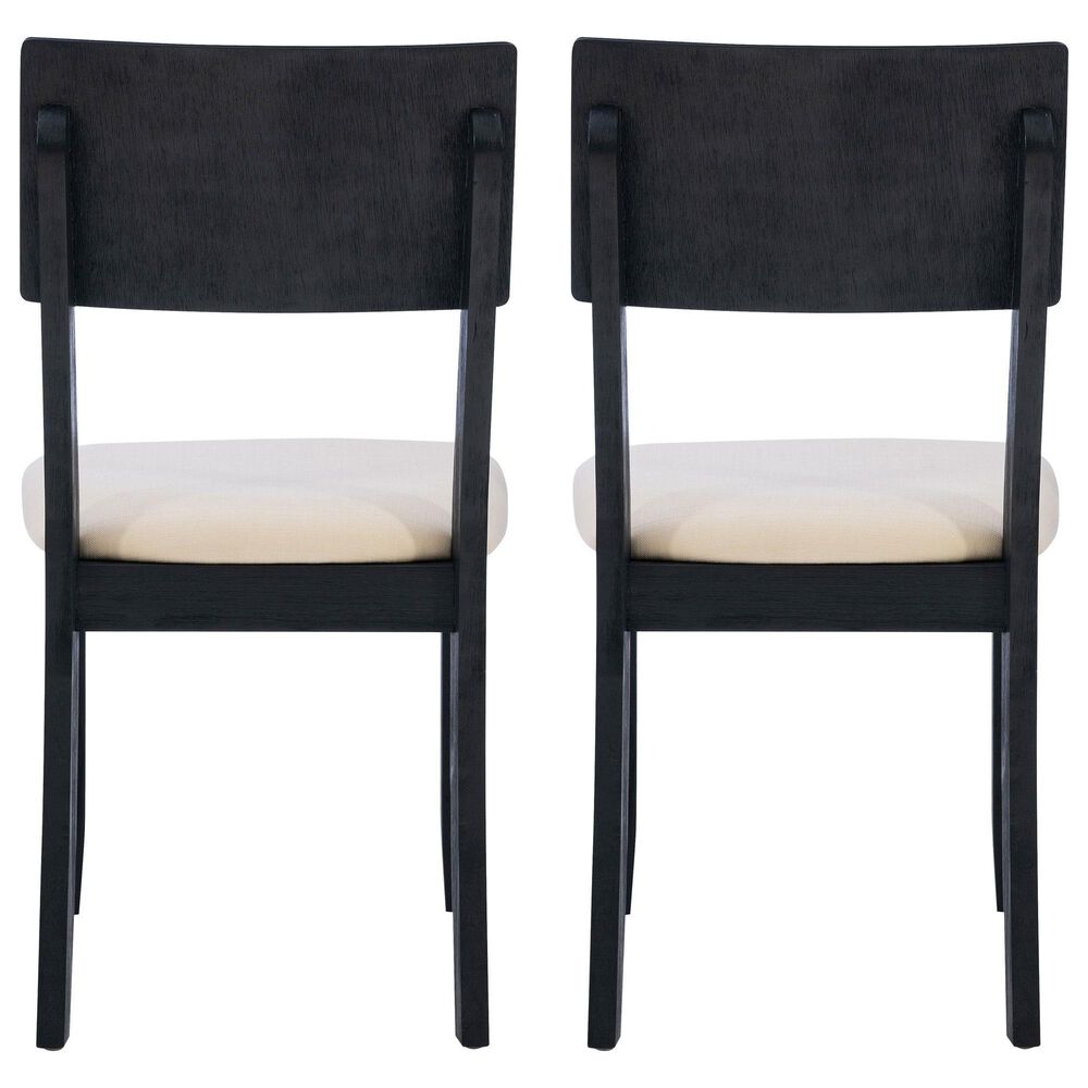 Linon Home Decor Jorissen Side Chair in Dark Charcoal (Set of 2), , large