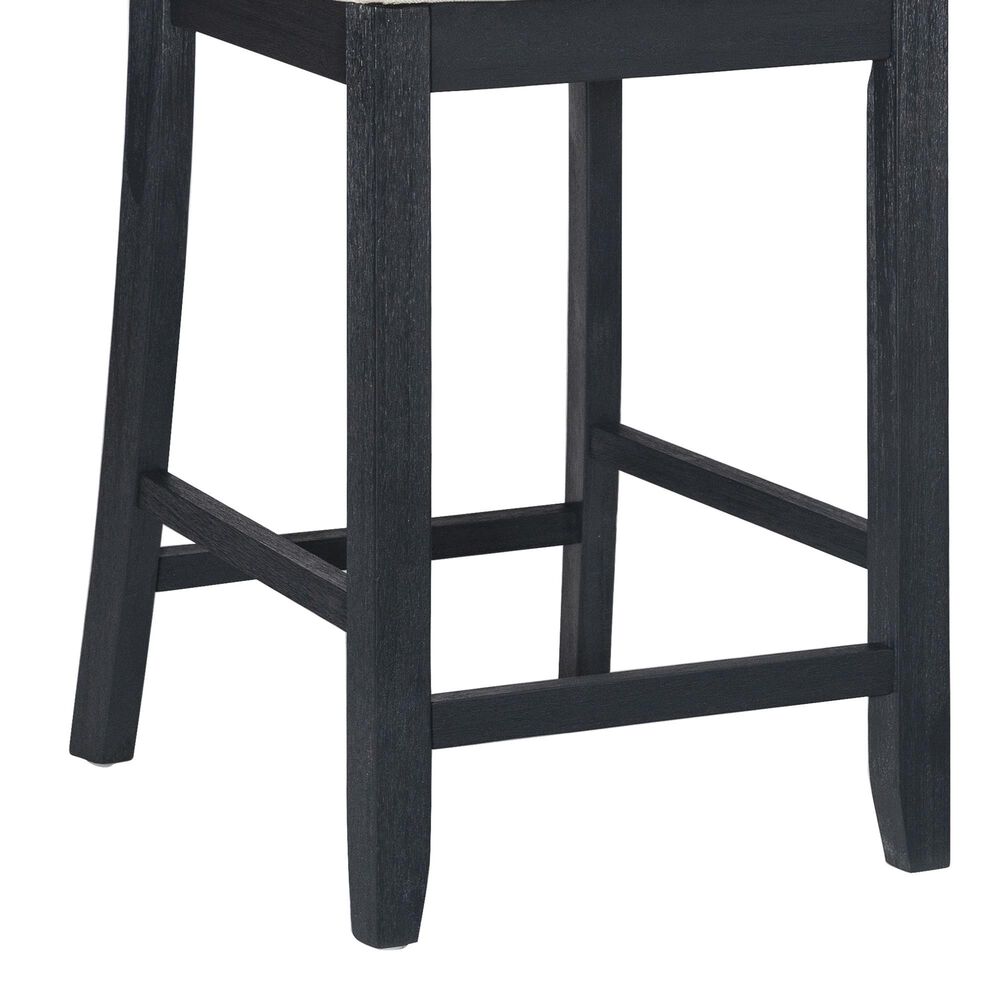 Linon Home Decor Jorissen Counter Stool in Dark Charcoal, , large