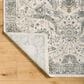 Surya Dresden White, Medium Gray, Gray, Light Slate, Denim and Mustard 2" x 2"11" Area Rug, , large
