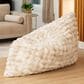 Jaxx LoungePuff Floor Bean Bag Cushion in Phantom Cream, , large