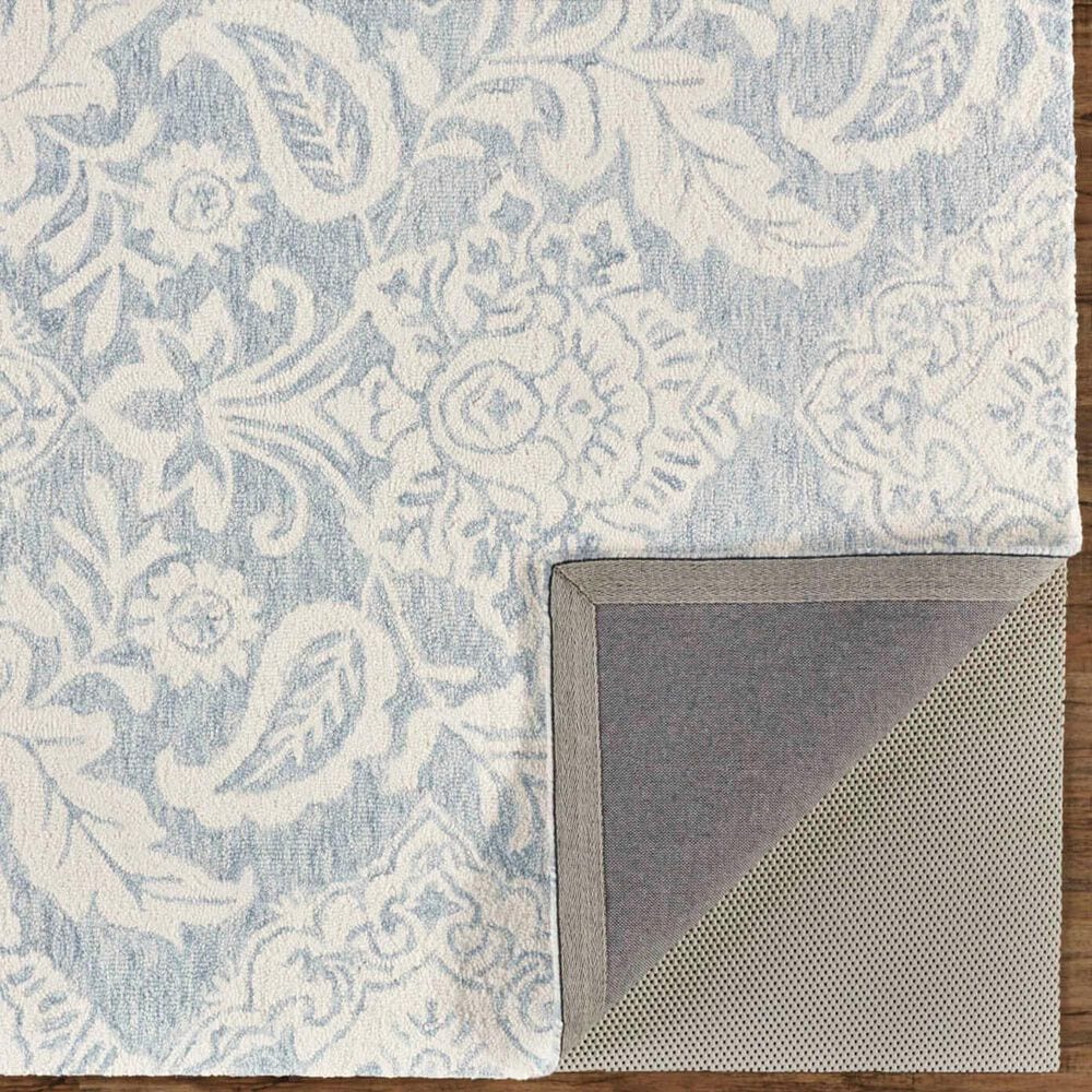 Feizy Belfort Floral 9&#39; x 12&#39; Blue and Gray Area Rug, , large