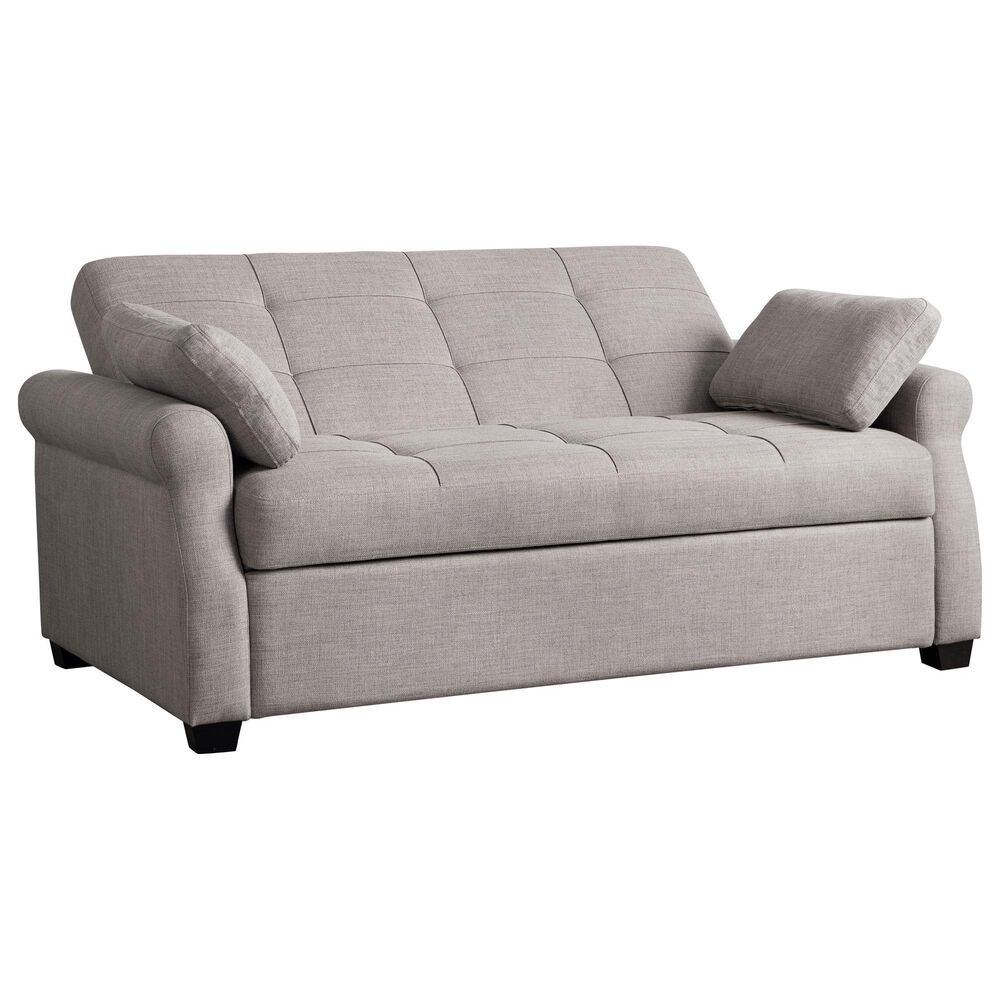 Lifestyle Solutions Hampton Queen Convertible Sofa in Steel, , large