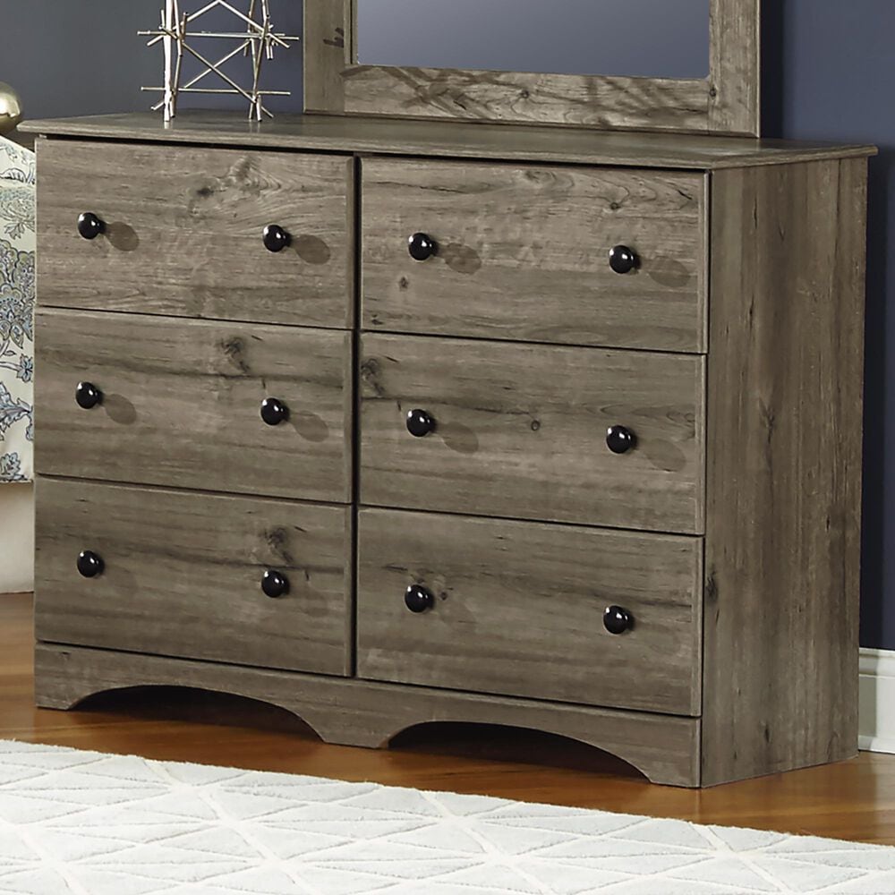Lemoore Essential 6-Drawer Dresser in Weathered Gray, , large