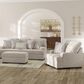 Ashley High Profile Chair and a Half with Ottoman in Taupe, , large