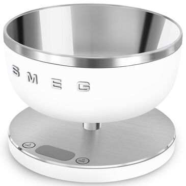 SMEG Collezione Kitchen Scale in White and Polished Chrome, , large