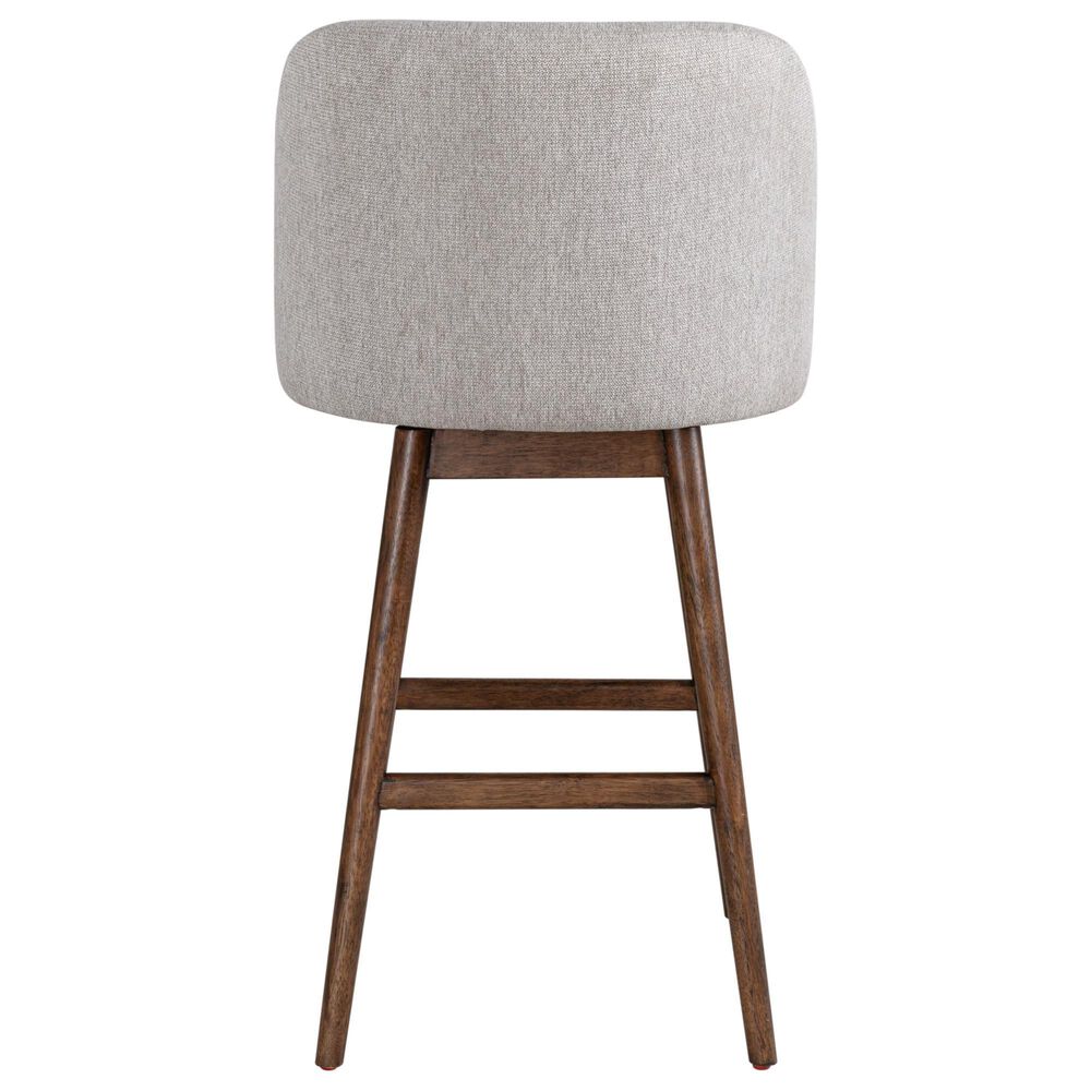 Armen Living Sadie 30" Swivel Bar Stool in Brown Oak, , large