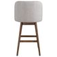 Armen Living Sadie 30" Swivel Bar Stool in Brown Oak, , large