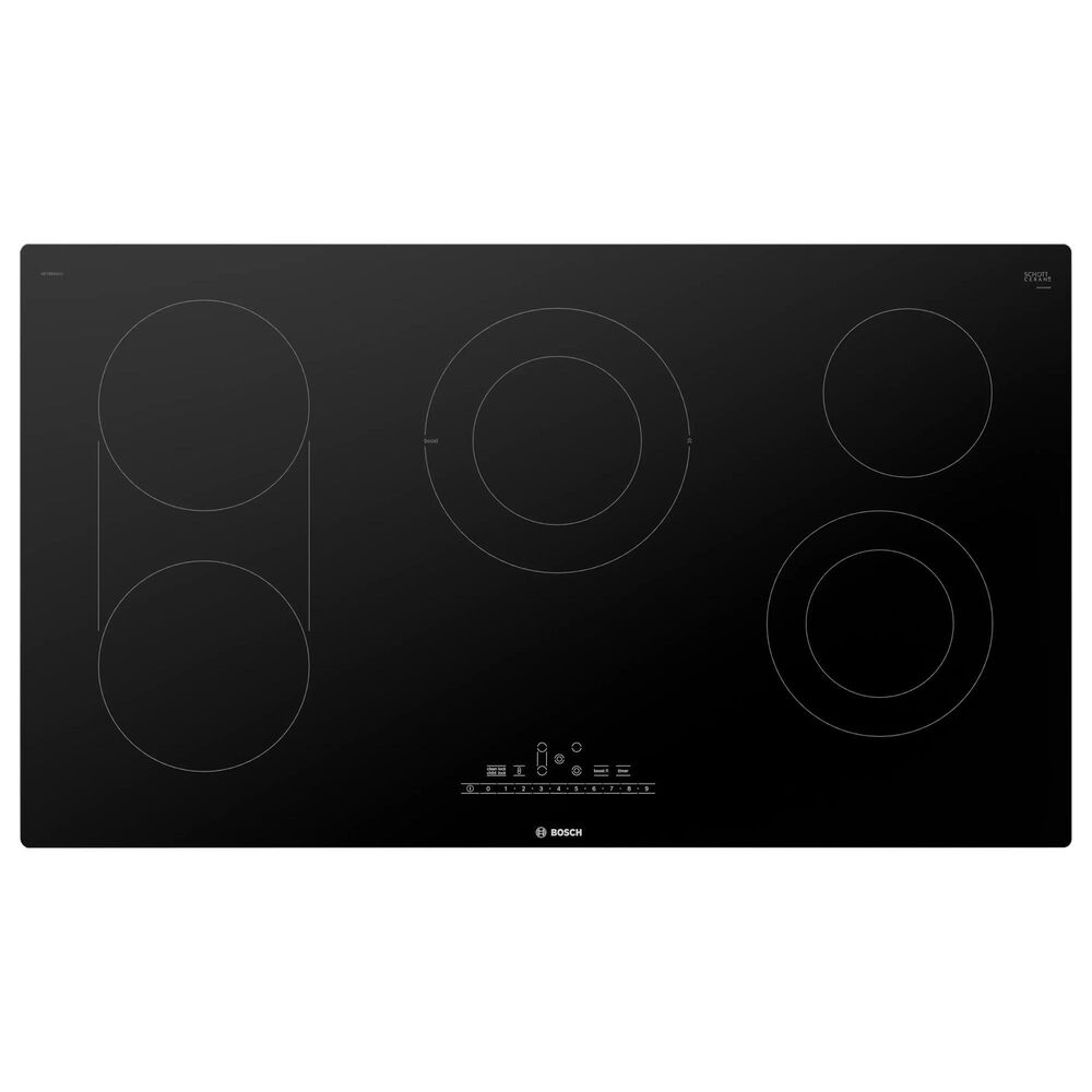 Bosch 800 Series 36&quot; Built-In Electric Cooktop without Frame in Black, , large
