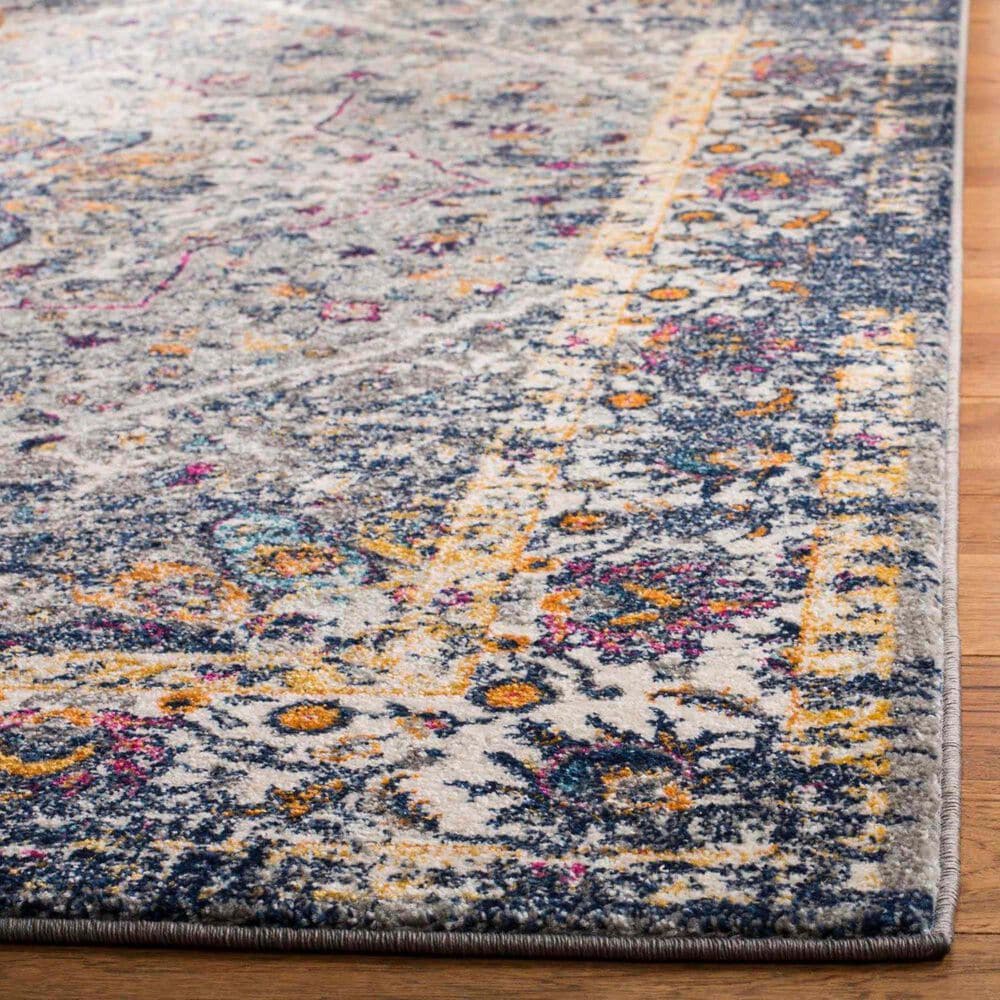 Safavieh Evoke EVK288N 3&#39; x 5&#39; Grey and Navy Area Rug, , large