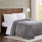Pem America Truly Soft Velvet Plush Twin XL Blanket in Grey, , large