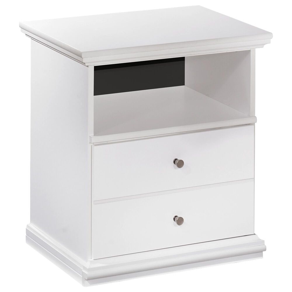 Ashley Bostwick Shoals 1-Drawer Nightstand in White, , large