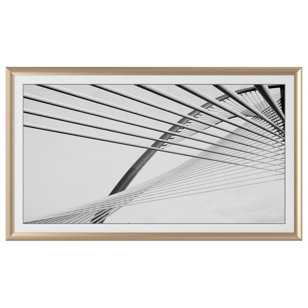 Frame My TV Alloy 65" Prismatic Samsung Frame Bezel in Pale Gold, , large