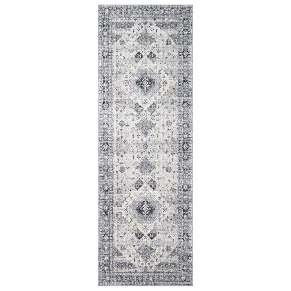 Loloi II Skye SKY-02 2"6" x 7"6" Silver and Grey Runner, , large