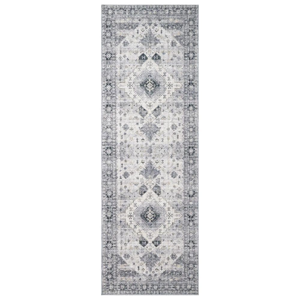 Loloi II Skye SKY-02 2"6" x 7"6" Silver and Grey Runner, , large