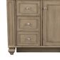 James Martin Vanities Bristol 30" Single Bathroom Vanity in White Washed Walnut with 3 cm White Zeus Quartz Top and Rectangular Sink, , large
