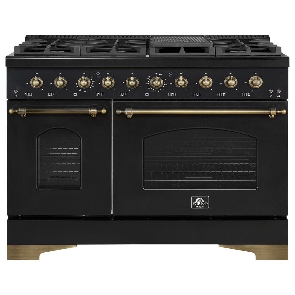Forno Antico 48" Freestanding Gas Range in Black, , large