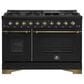 Forno Antico 48" Freestanding Gas Range in Black, , large