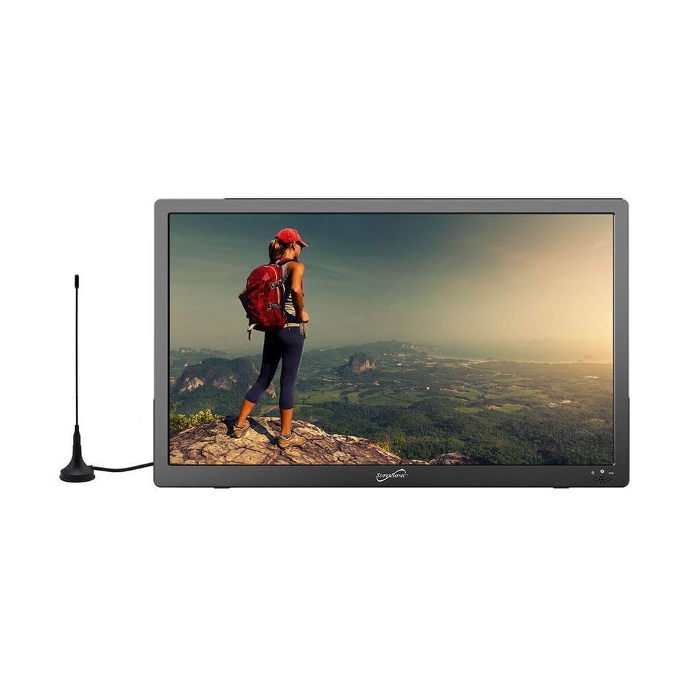 Supersonic 16" Portable LED HD TV with FM Radio, , large