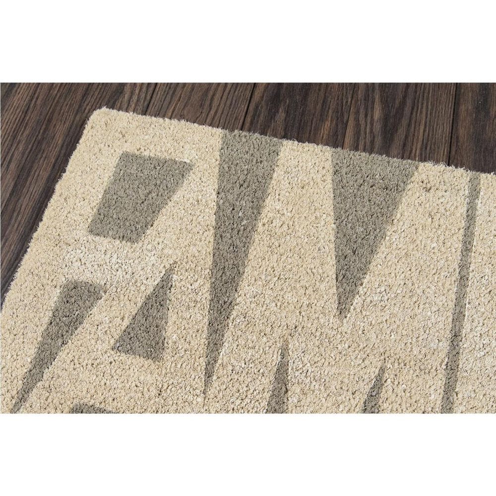 Novogratz Aloha Family ALO-1 1&#39;6&quot; x 2&#39;6&quot; Grey Door Mat, , large