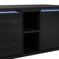 Mayberry Hill Halo Smart Coffee Table with Fridge and Speaker in Black, , large