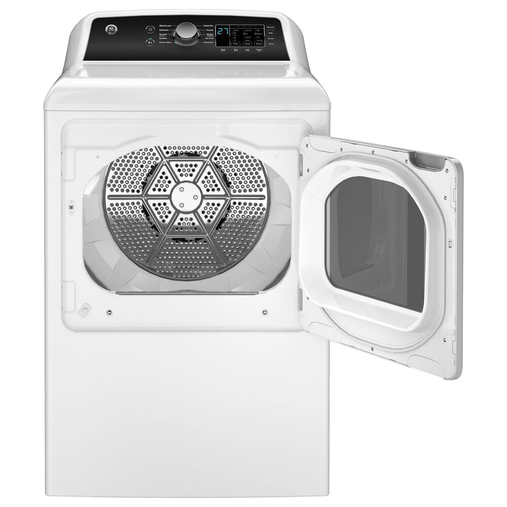 GE Appliances 7.4 Cu. Ft. Top Load Electric Dryer with Sensor Dry in White, , large