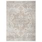 Nourison Astra Machine Washable 3"3" x 5" Silver and Grey Area Rug, , large