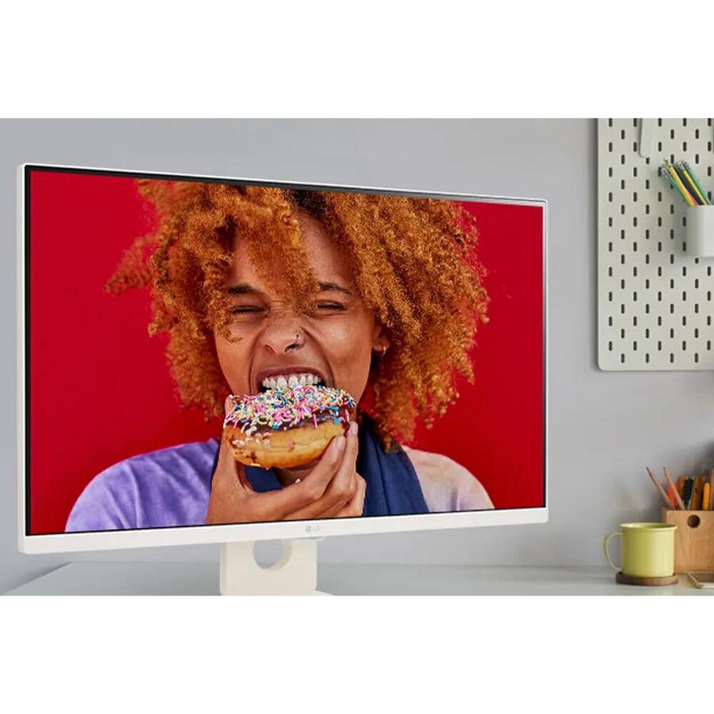 LG 27" FHD IPS Smart Monitor with WebOS in White, , large