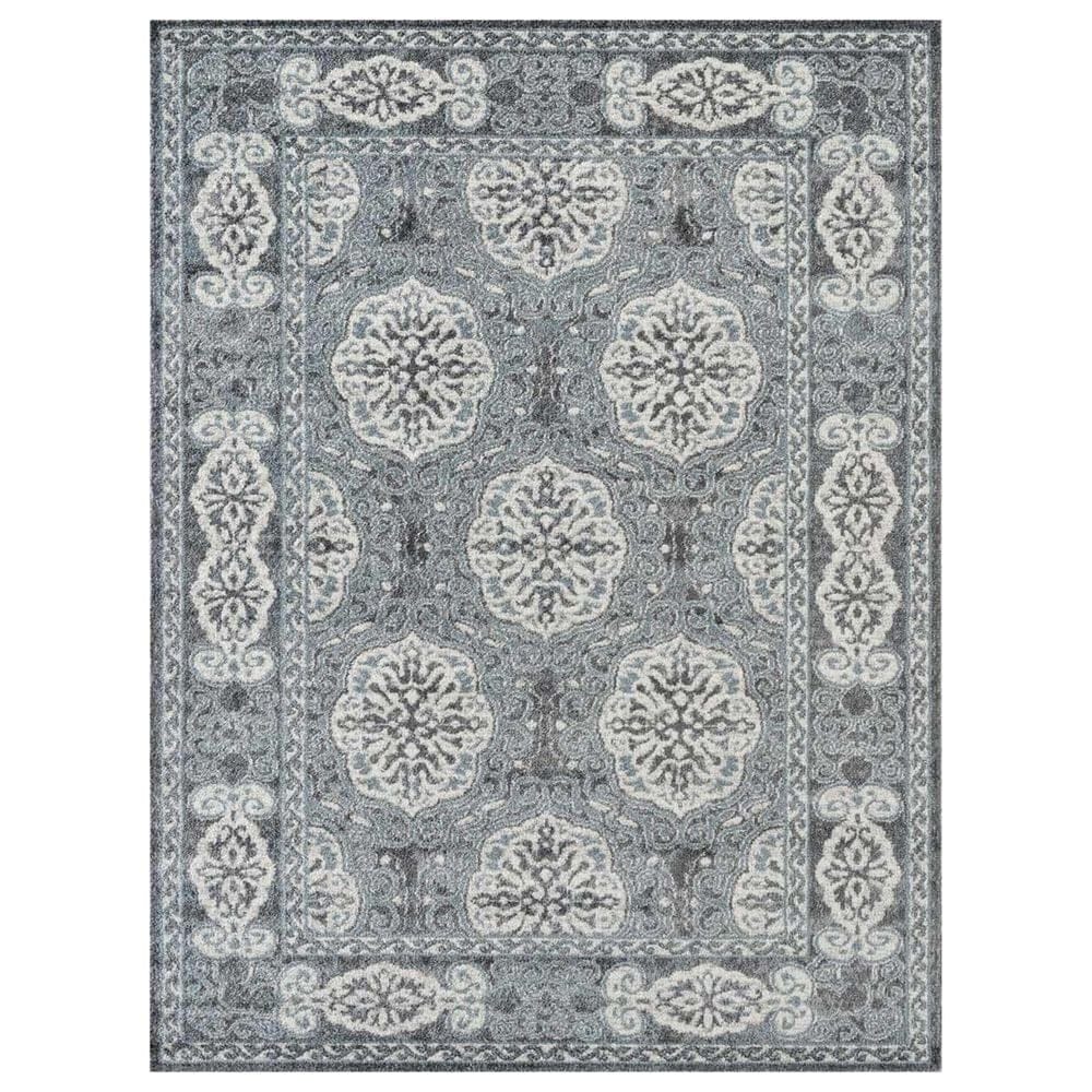 Amer Rugs Alexandria 4" x 6" Steel Blue Area Rug, , large