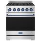 Thor Kitchen Gordon Ramsay 4.6 Cu. Ft. Professional Liquid Propane Range with Blue Handle Kit in Stainless Steel, , large