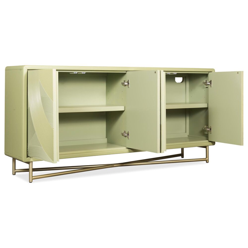 Hooker Furniture Commerce and Market Into the Woods Credenza in Green and Gold, , large