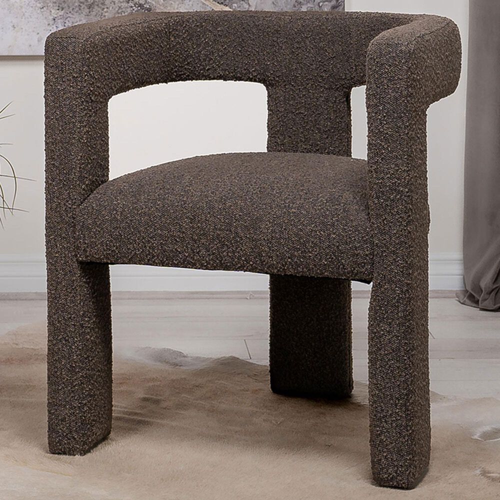 Coaster Petra Accent Arm Chair in Chocolate Brown, , large