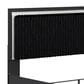 Ashley Zuraleus King Upholstered Panel Bed in Matte Black and Chrome, , large