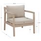 Linon Home Decor Teagon Patio Arm Chair in Beige (Set of 2), , large