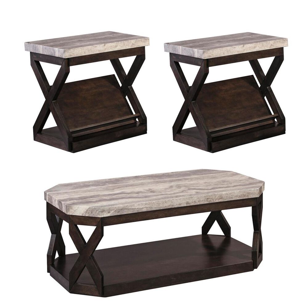Ashley Radilyn 3-Piece Occasional Table Set in Grayish Brown, , large