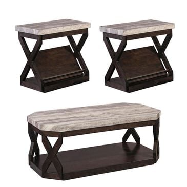 Ashley Radilyn 3-Piece Occasional Table Set in Grayish Brown, , large