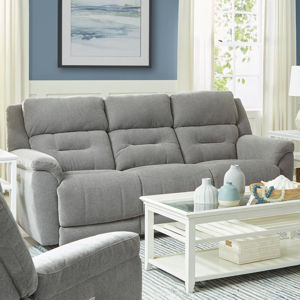 HomeStretch Knockout Power Sofa in Parkway Granite, , large