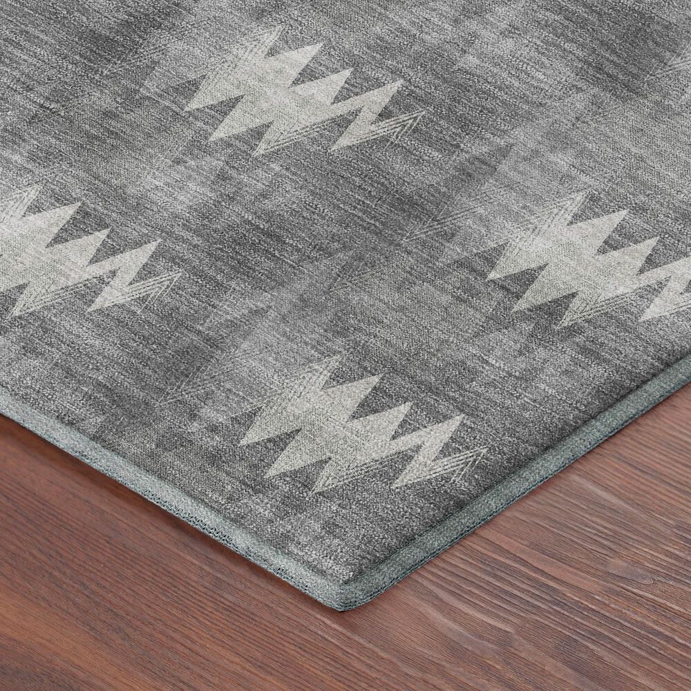 Dalyn Rug Company Soft Essentials Chevron Gray 3' x 5' Area Rug, , large