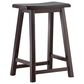 Linon Home Decor Saddle Counter Stool in Dark Brown, , large