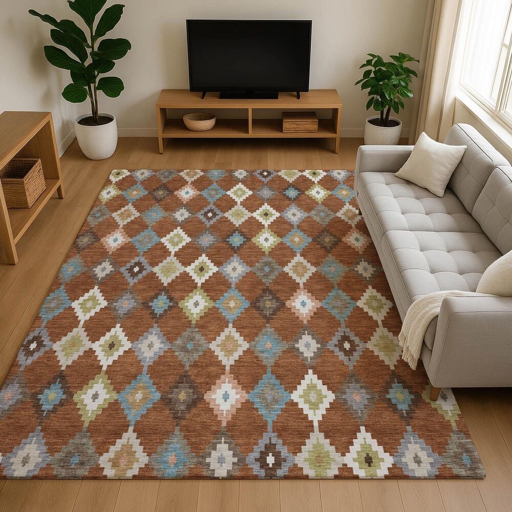 Dalyn Rug Company Kenner KN10 Paprika 5' x 7'6" Area Rug, , large