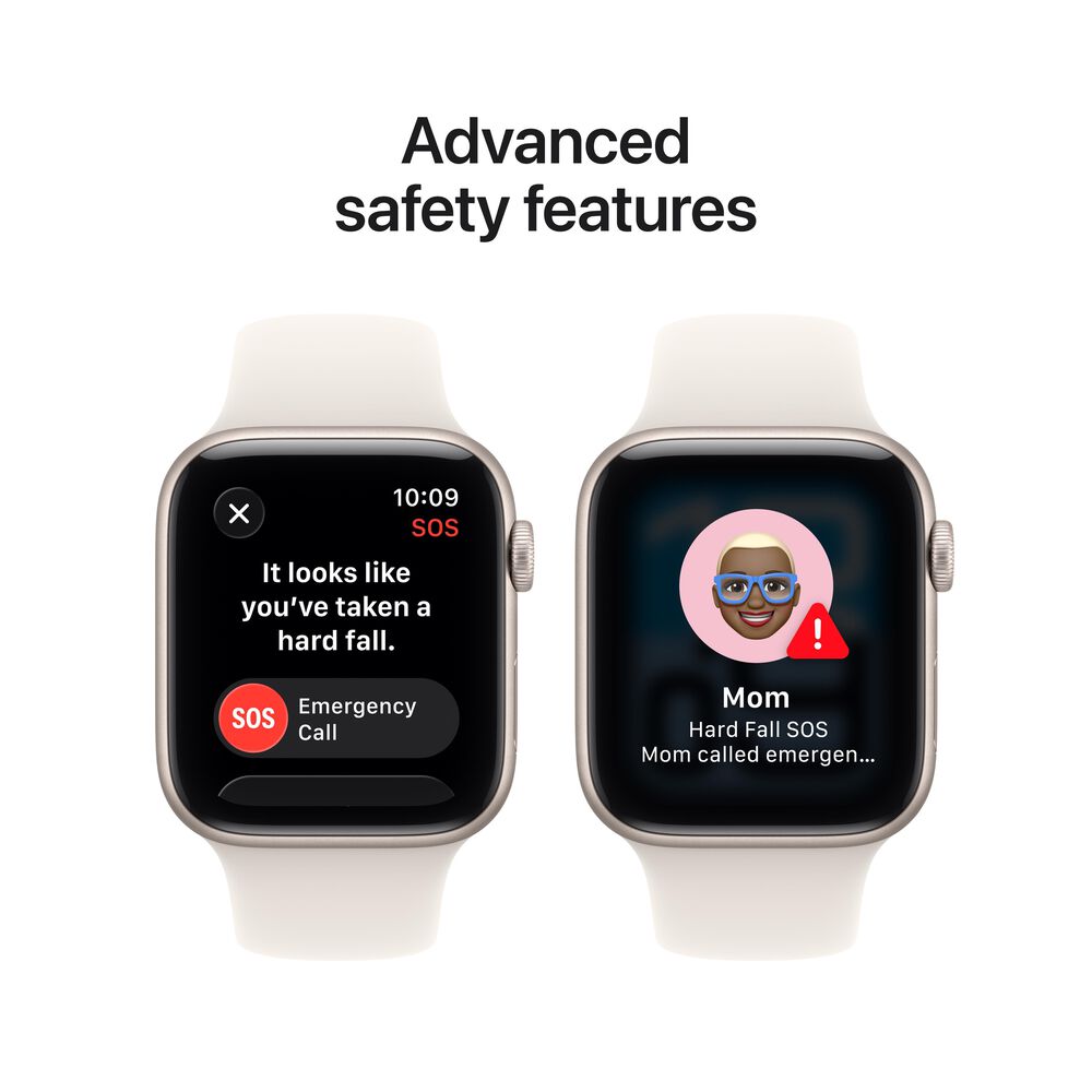 Apple Watch SE 3 &#40;GPS&#41; 44mm Starlight Aluminum Case with Starlight Sport Band - M/L - Starlight - &#40;2025&#41;&#40;Pre-Order&#41;, , large