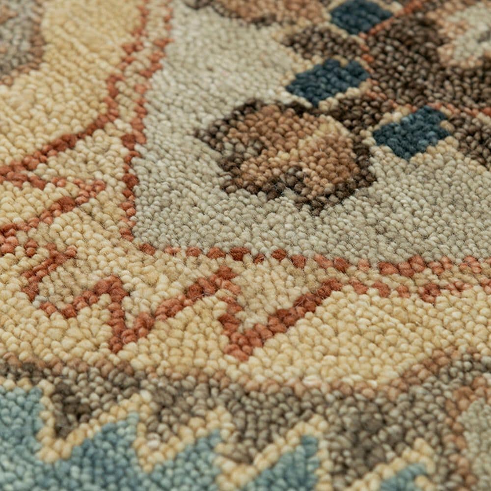 RIZZY Belmont 6&#39; x 9&#39; Dark Brown and Light Blue Area Rug, , large