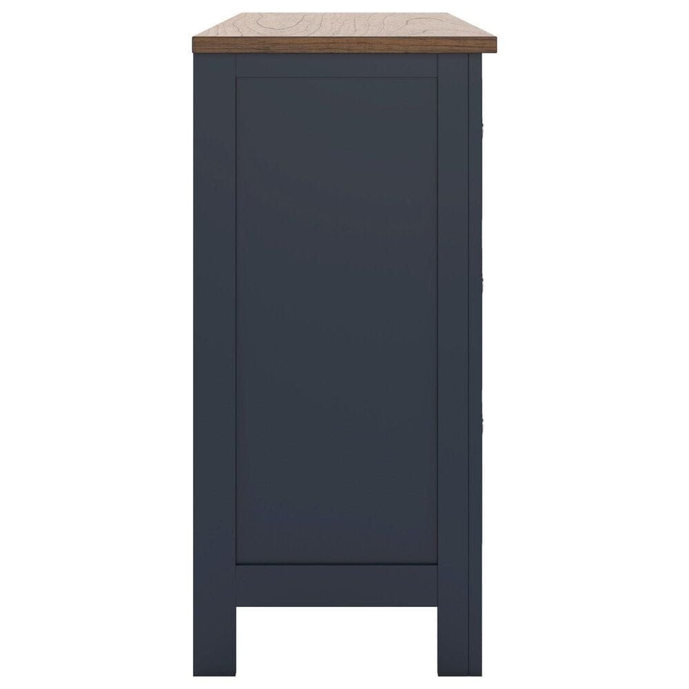 Ashley Landocken 6-Drawer Dresser in Dark Slate Blue and Light Brown, , large