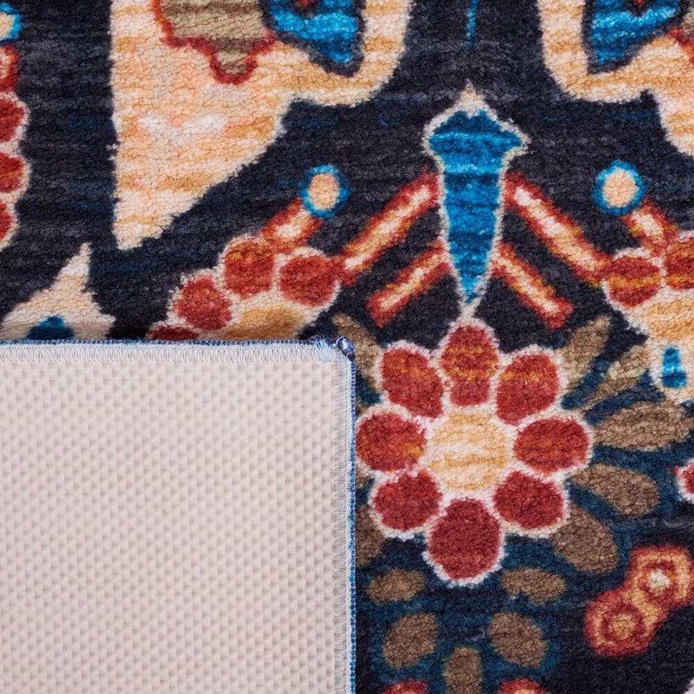 Safavieh Riviera 5&#39;5&quot; x 7&#39;7&quot; Blue and Black Area Rug, , large