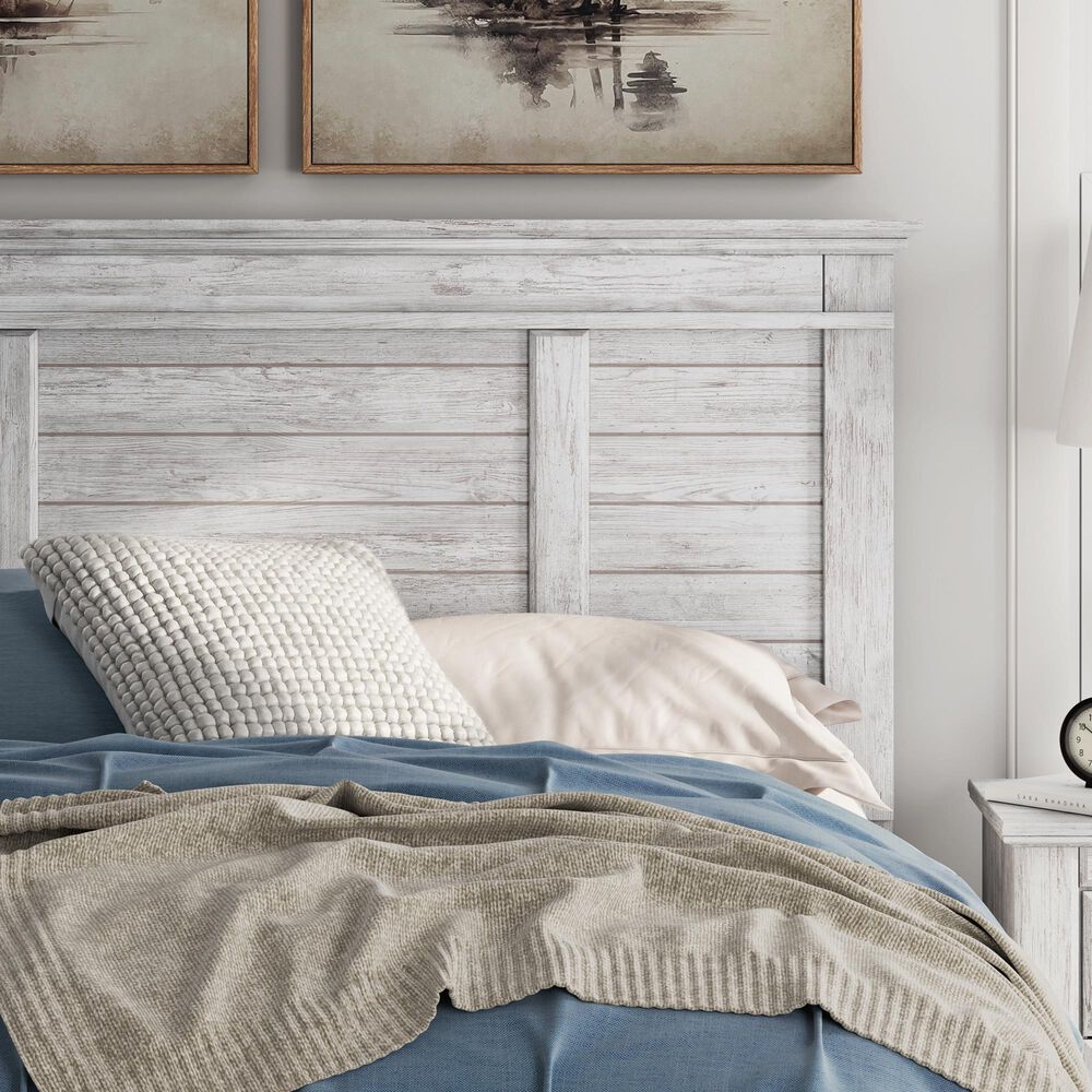 Ashley Makidern Queen Storage Bed with Four Drawers in Whitewash, , large