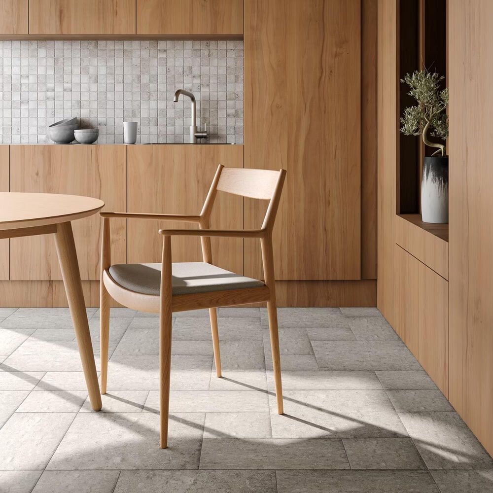 Soho Studio Caruso Efeso Gray 12" x 24" Travertine Look Matte Porcelain Tile, , large