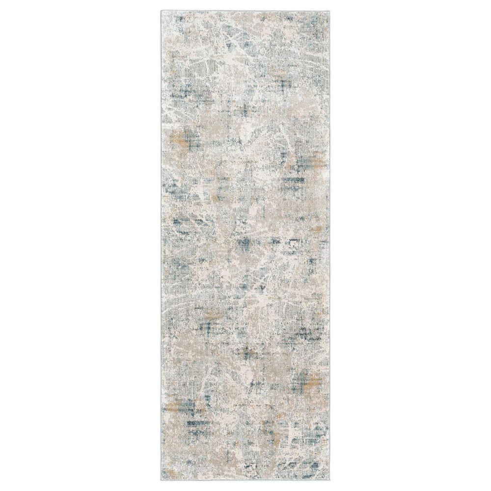 Surya Brunswick 2"7" x 10" Blue, Sage, Olive and Gray Runner, , large