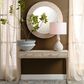 Splendor Living Benton Faux Shagreen Console Table in Cream, , large